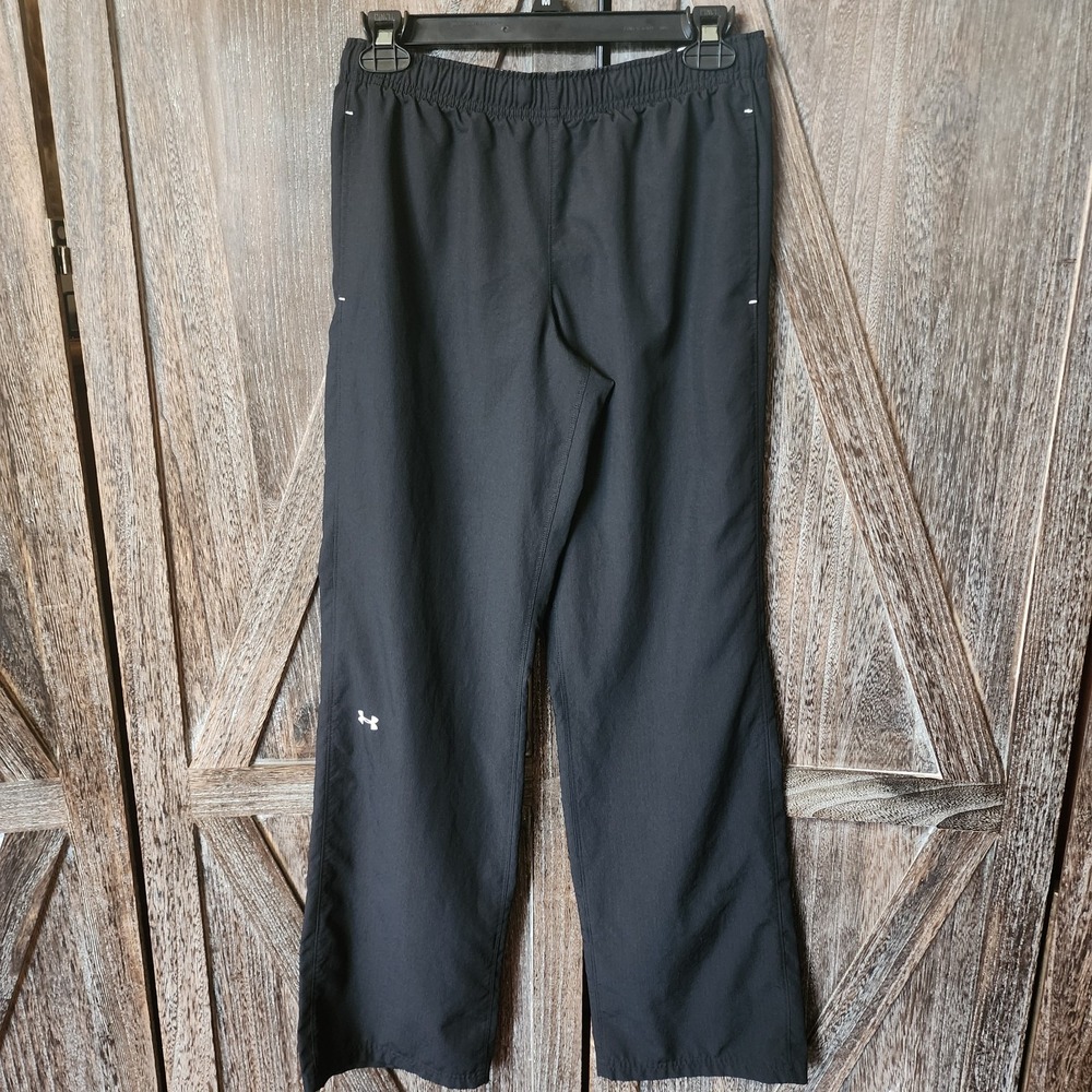 Under Armour Pants Women's S Black UA Craze Woven Semi-Fitted Mesh Lined Active
